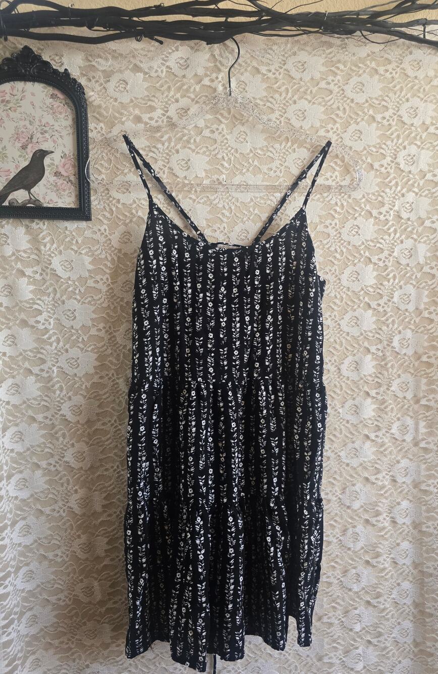 Mudd Lace-Back Tiered Dress - XL - Y2K - Boho - Babydoll dress - Layering